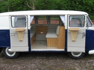 Specialist VW Volkswagen Campervan Wood Cabinets Interiors and Seat Retrim Service CCR Auto Trim