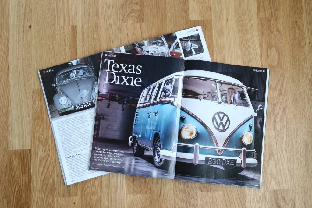 Custom Classic Retro CCR Auto Trim VW Volkswagen Campervan Specialist Interior Seat Repair Retrim Magazine Feature